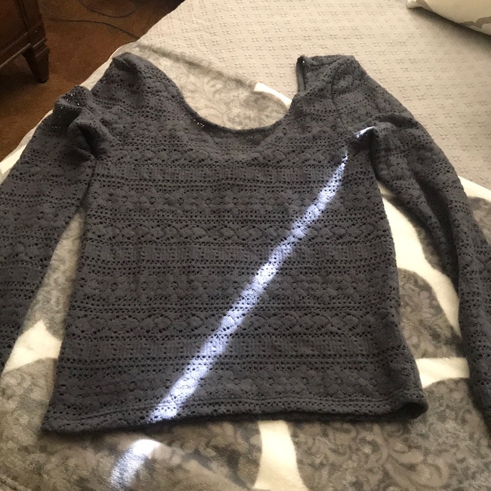 Crochet long sleeve top